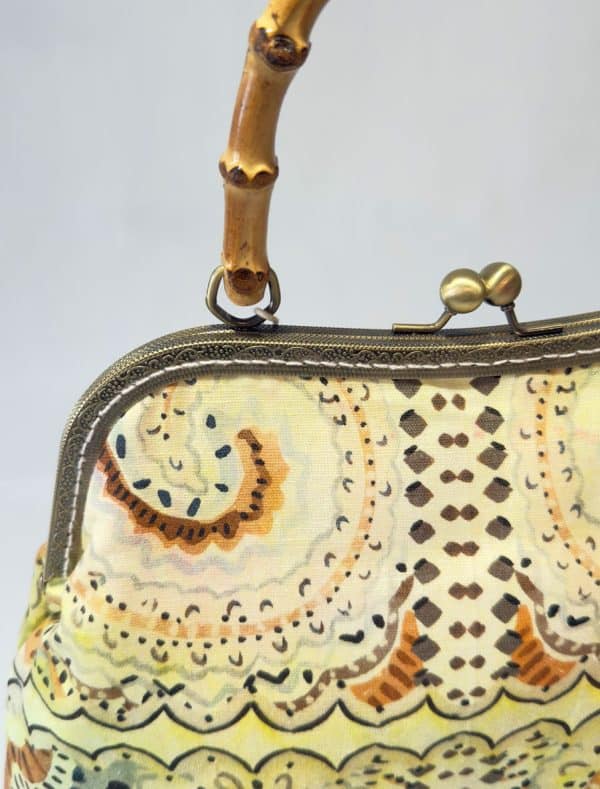 bolsos hechos a mano sula and frida boquilla de metal con asa de bambú Berlín