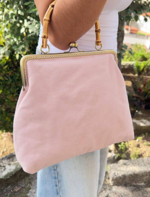 bolsos hechos a mano sula and frida boquilla de metal con asa de bambú Lisboa